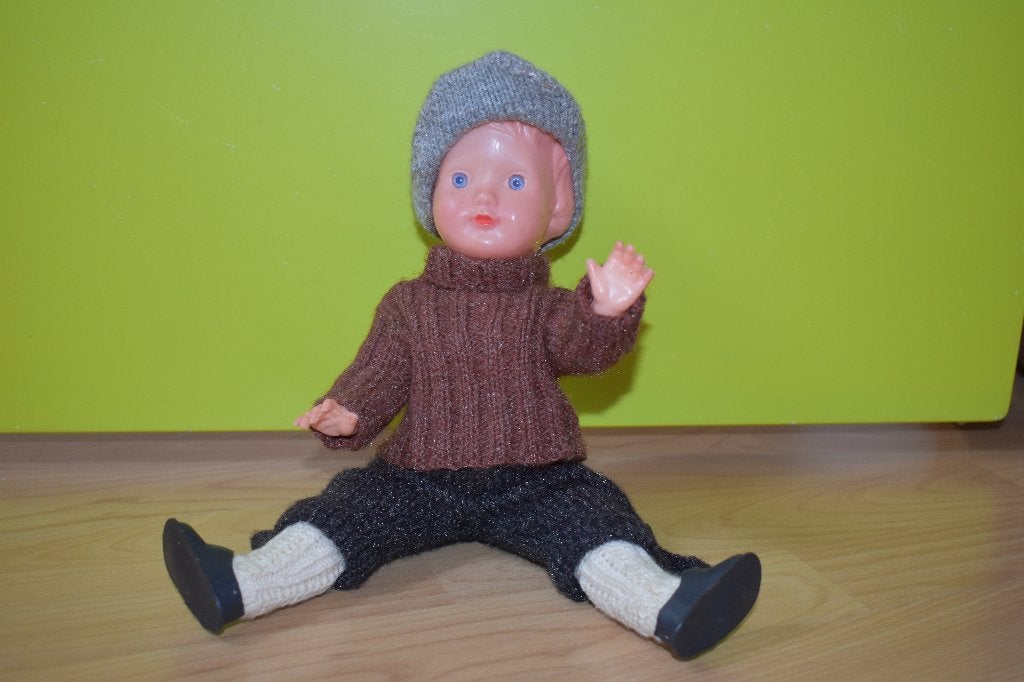 Schildpadpopje 30 cm-  5,00 euro, Verzamelen, Poppen, Ophalen of Verzenden, Zo goed als nieuw, Pop