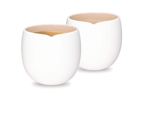 Nespresso Set van 5 witte /kopjes, modern design, Keramiek, Ophalen of Verzenden, Zo goed als nieuw, Modern