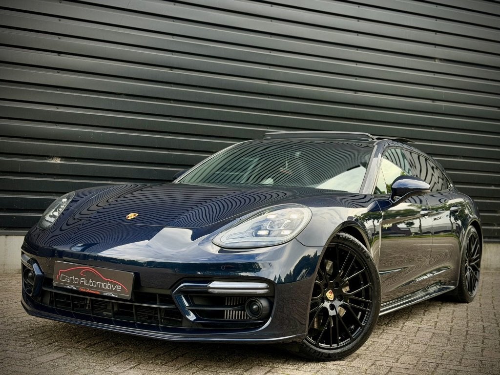 Porsche Panamera Sport Turismo 2.9 4 E-Hybrid PLATIN|PANO|CH, Gebruikt, Euro 6, 462 pk, Blauw