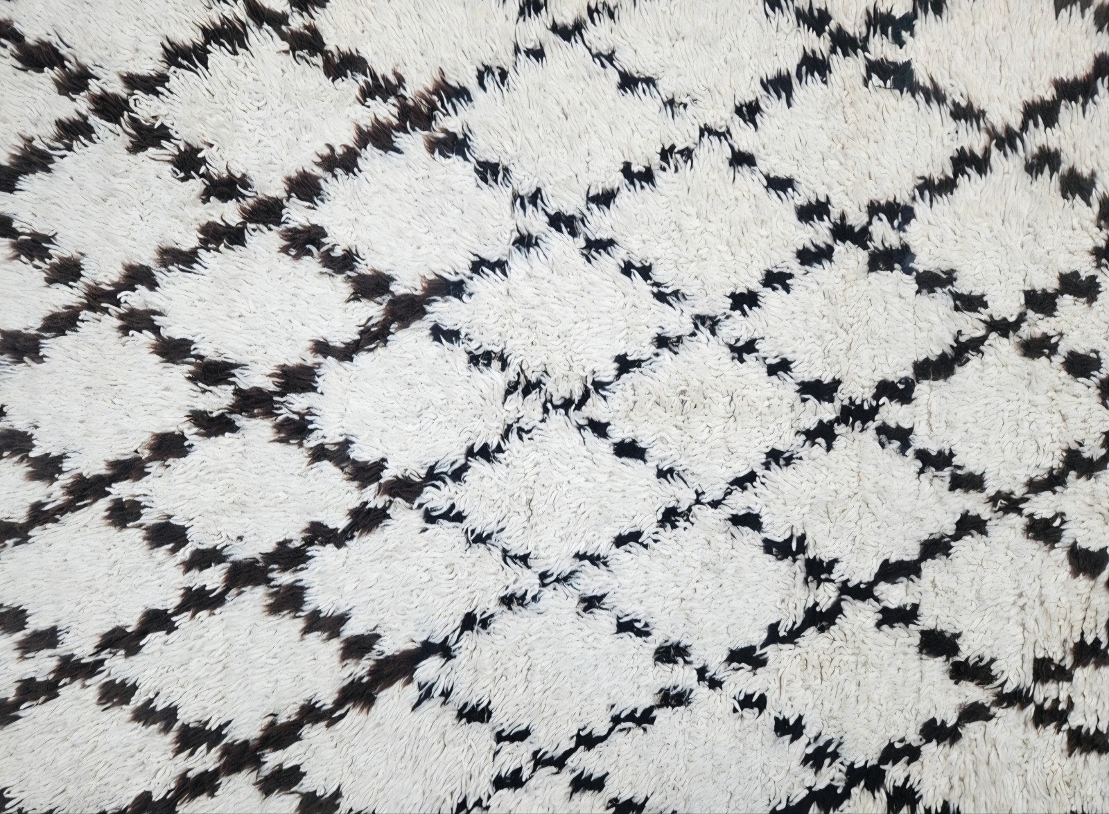 Vintage Handgeknoopt wol Beni Ouarain Marokko 99x177cm, Gebruikt, Beni Ouarain, Marokkaans, Bohemien, Vintage, Www.hypepopup.nl