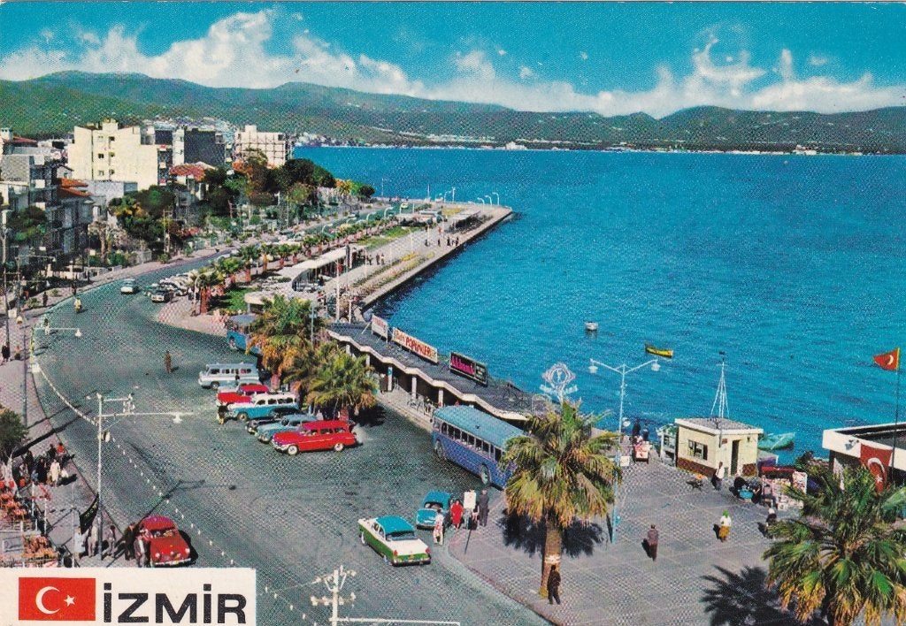 Turkije izmir, egenin incisi karsiyaka, Verzenden, 1960 tot 1980, Ongelopen, Buiten Europa