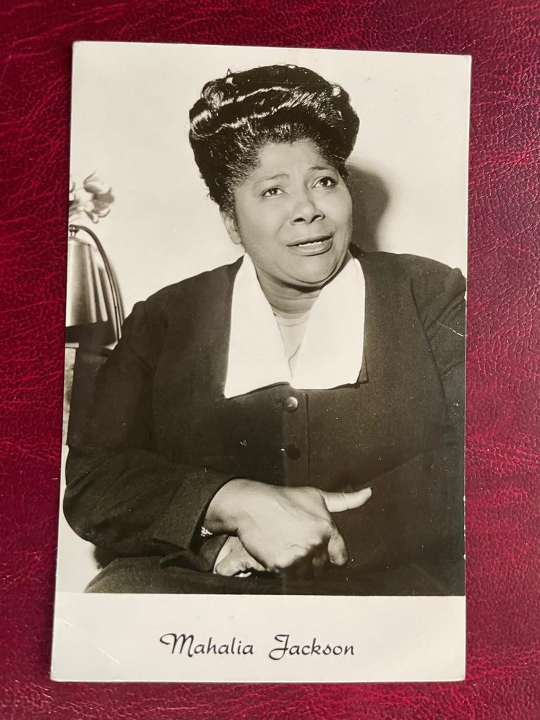 ansichtkaart / kaart van Mahalia Jackson., Verzenden, 1940 tot 1960, Sterren en Beroemdheden