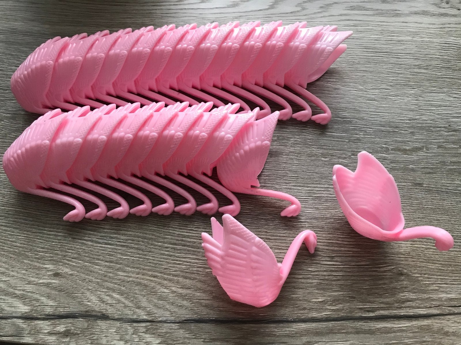 Roze zwanen cupcake decoraties/houders (24 stuks), Ophalen, Nieuw