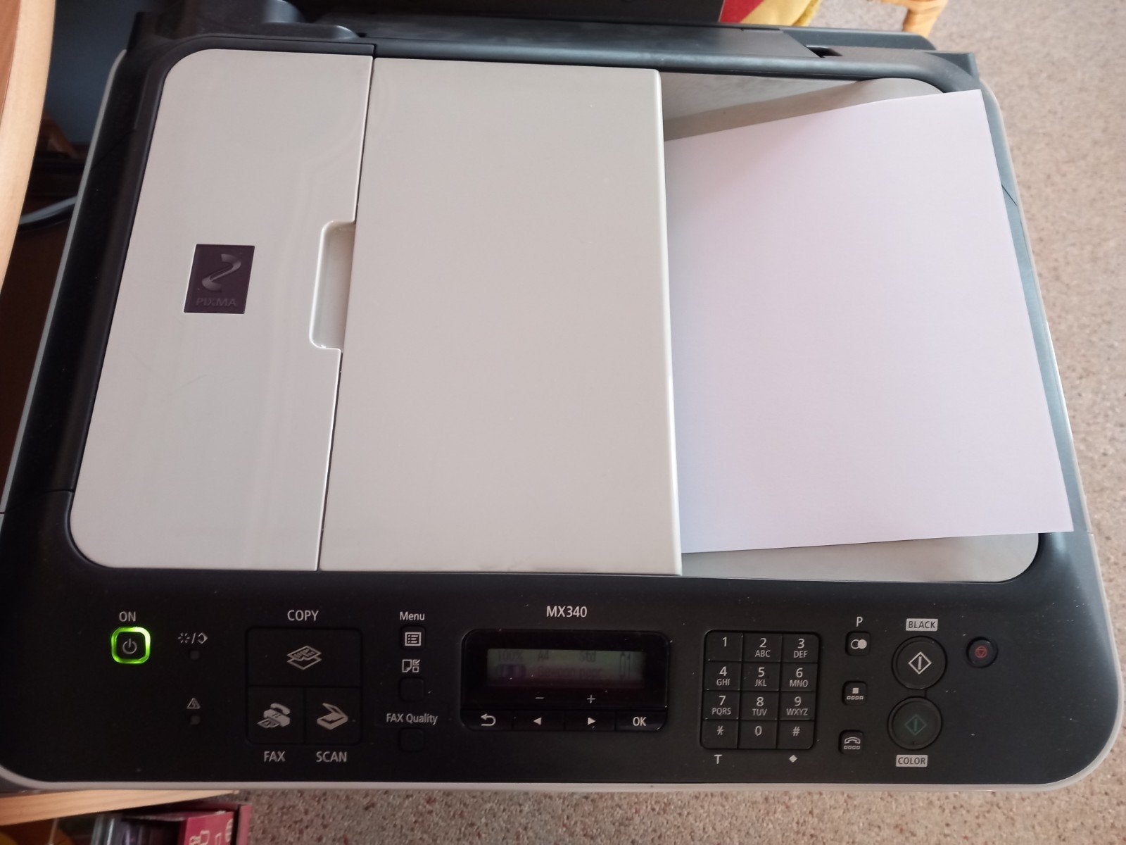 Canon Pixma MX340(printen, scannen, kopiëren en faxen), Draadloos, Gebruikt, All-in-one, Canon Pixma