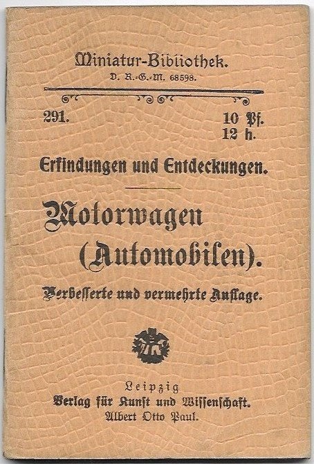 Motorwagen Automobilen Miniatur Bibliothek 1904, Verzenden, Zo goed als nieuw, Overige merken