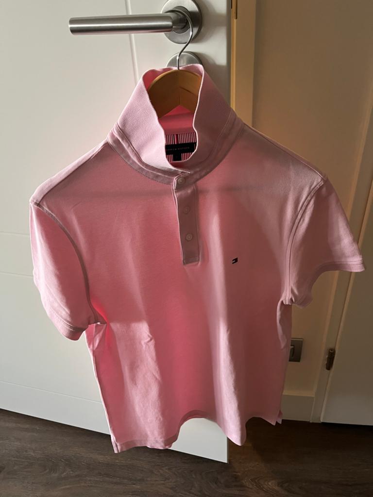 Nieuwe Tommy Hilfiger polo - Roze - Maat L, Kleding | Heren, Polo's, Ophalen of Verzenden, Zo goed als nieuw, Maat 52/54 (L), Roze