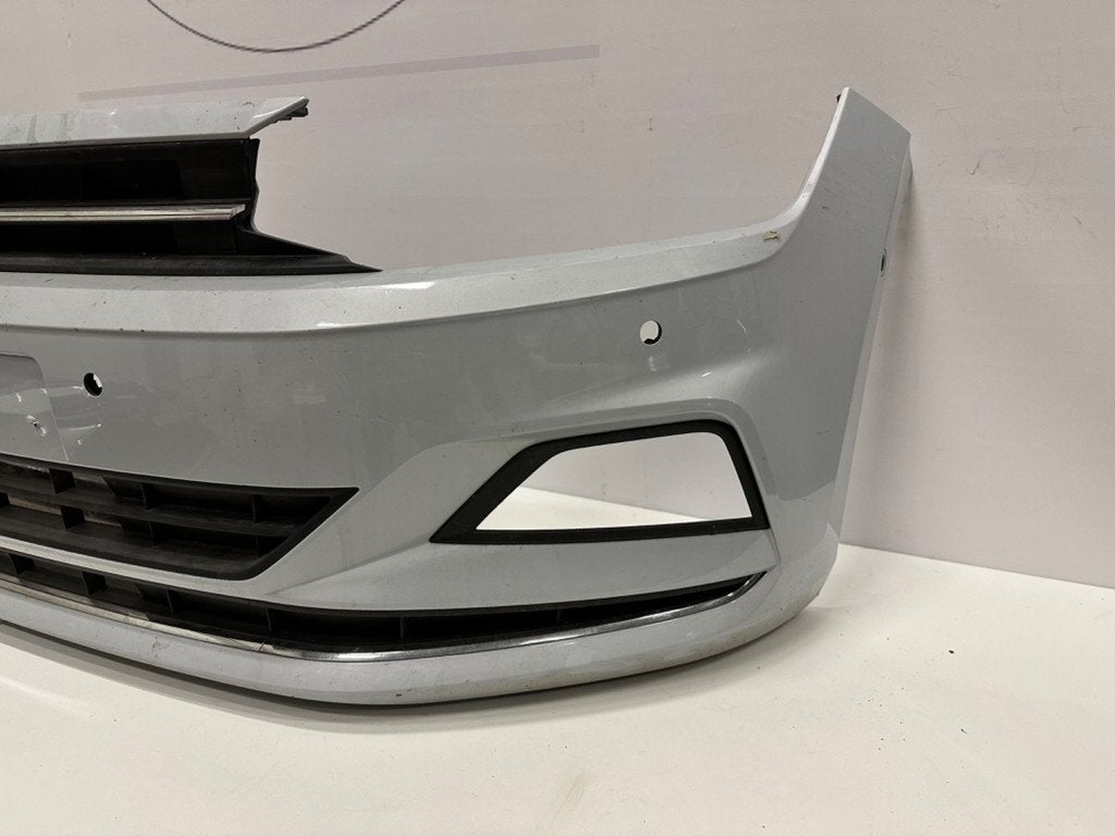 VW POLO 2G VOORBUMPER BUMPER + ONDERPLAAT 2018- 2G0807221, Gebruikt, Volkswagen, Volkswagen AG, Bumper