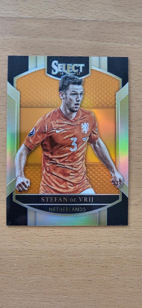 2016 Panini Select Stefan de Vrij oranje /75, Verzenden, Zo goed als nieuw, Plaatje