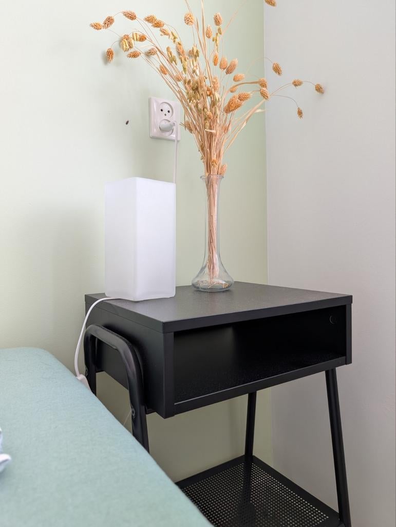 2x Ikea SETSKOG nachtkastje/bijzettafel met wielen, z.g.a.n., Ophalen, Minder dan 55 cm, Zo goed als nieuw, IKEA