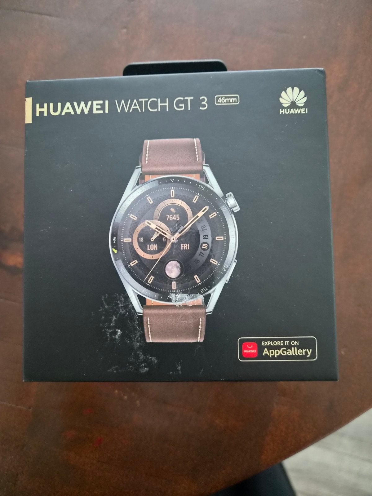 HUAWEI Watch GT 3 46mm Roestvrij Staal/Bruin, Ophalen of Verzenden, Nieuw, Staal, Overige merken