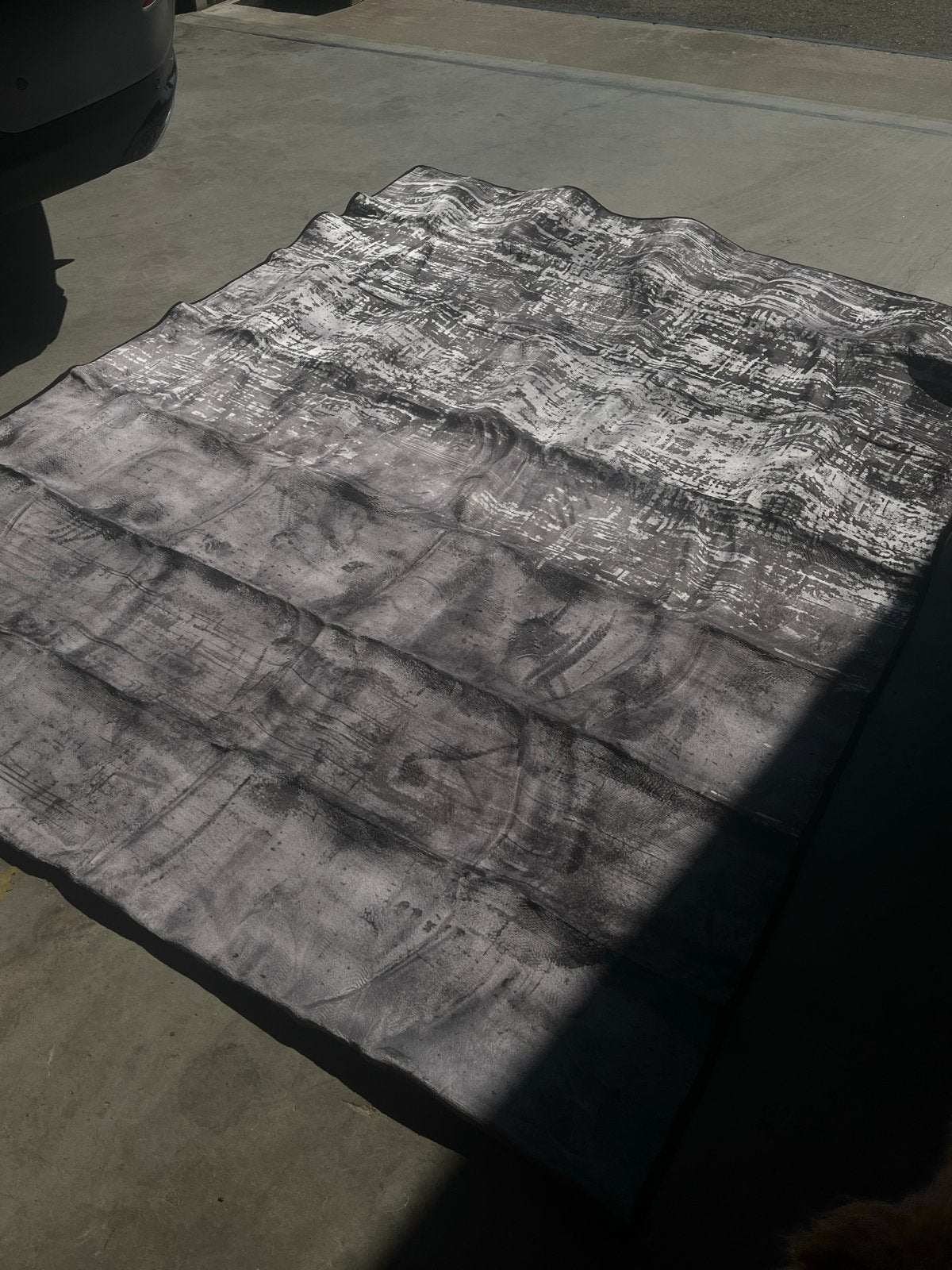 Zacht grijs vloerkleed 200 x 240 cm, Gebruikt, 200 cm of meer, Ophalen of Verzenden, 200 cm of meer