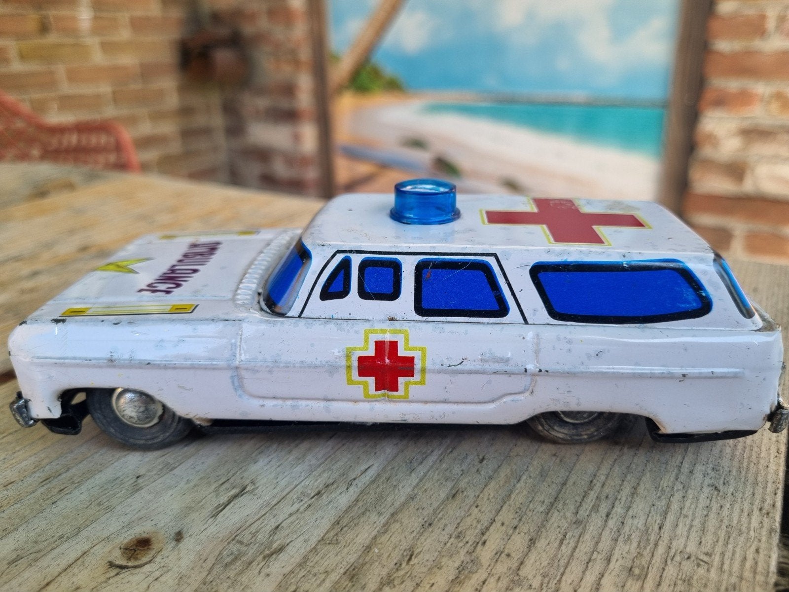 Blikken Ambulance uit de jaren 60 ( China  ), Ophalen of Verzenden