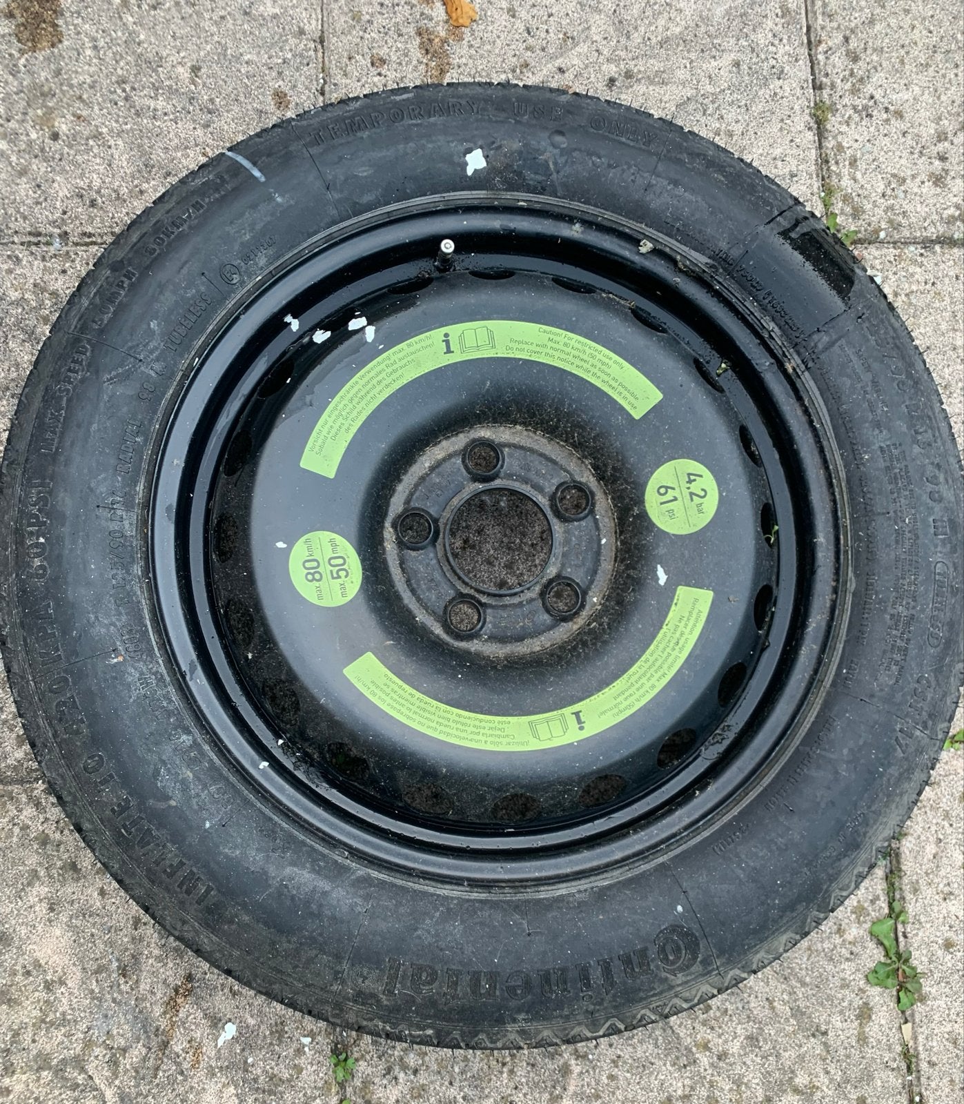 reservewiel van Mercedes C220, Auto-onderdelen, Banden en Velgen, Ophalen, 15 inch, Banden en Velgen, Nieuw