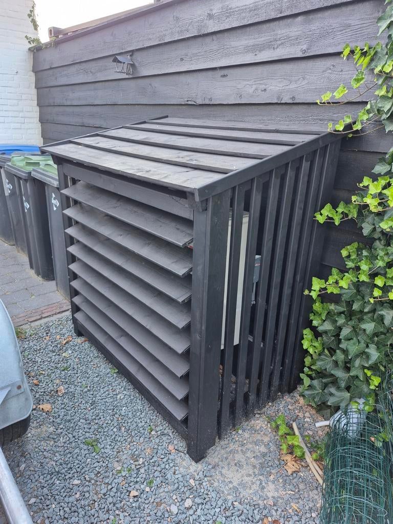 Houten omkasting voor airco/warmtepomp - op maat gemaakt, Ophalen, Nieuw