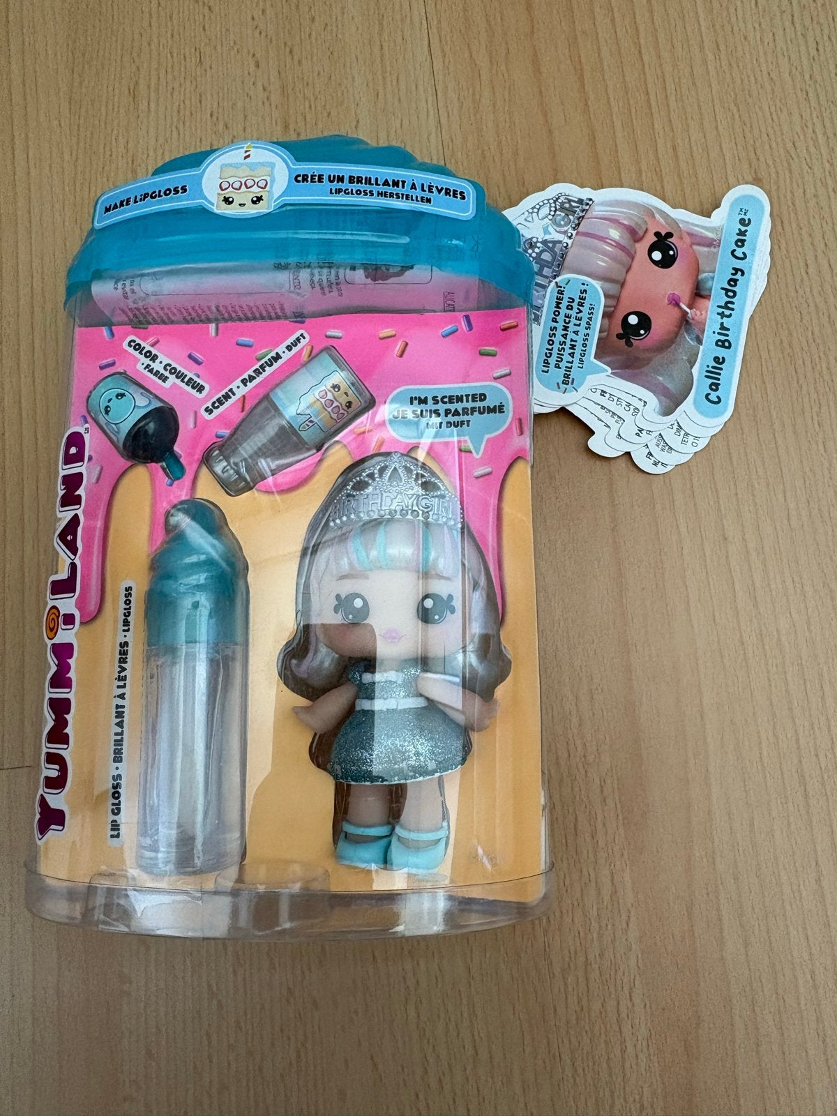 Yummiland Lipgloss Minipop - Callie Birthday Cake, Ophalen of Verzenden, Nieuw, Babypop