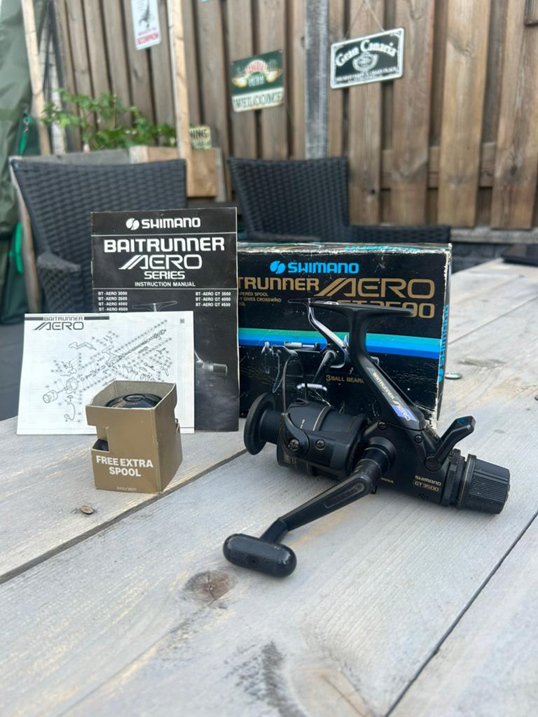 Shimano Aero GT 3500 baitrunner, Watersport en Boten, Ophalen of Verzenden, Zo goed als nieuw, Molen