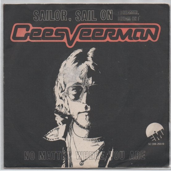 Palingpop- Cees Veerman (Cats)- Sailor, sail on, Cd's en Dvd's, Vinyl Singles, Zo goed als nieuw, Beschermende buitenhoes, Fotohoes