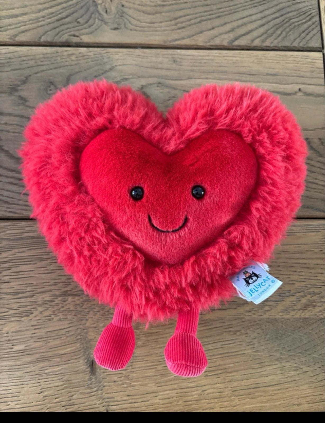 Jellycat Amuseable Red Heart Knuffel - Nieuw met label, Jellycat, Overige karakters, Overige typen, Nieuw