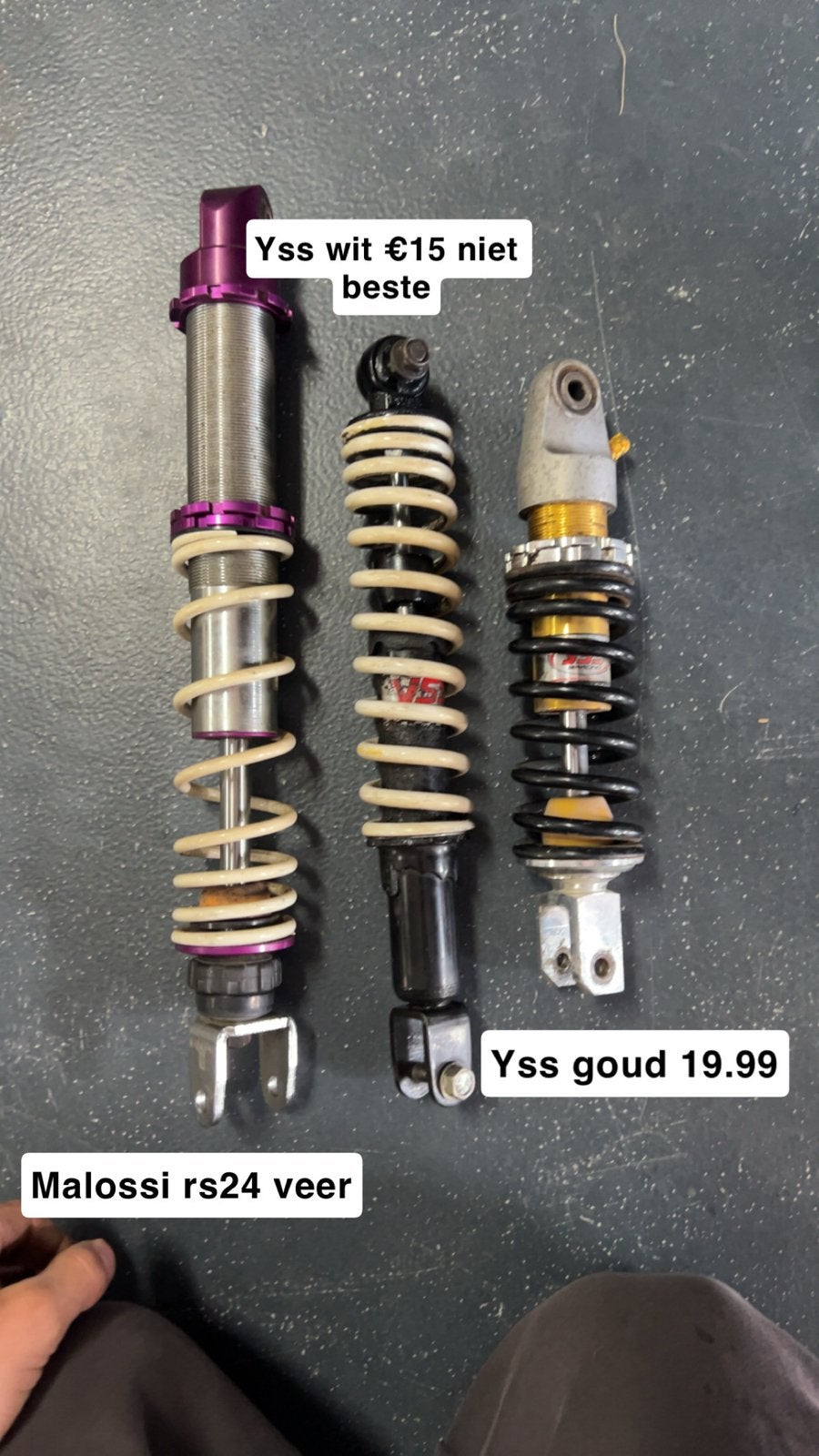 Malossi RS24, YSS schokdempers - Diverse modellen, Ophalen