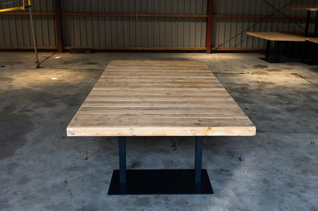 tafels, Huis en Inrichting, Tafels | Eettafels, Ophalen, 100 tot 150 cm, 200 cm of meer, Zo goed als nieuw