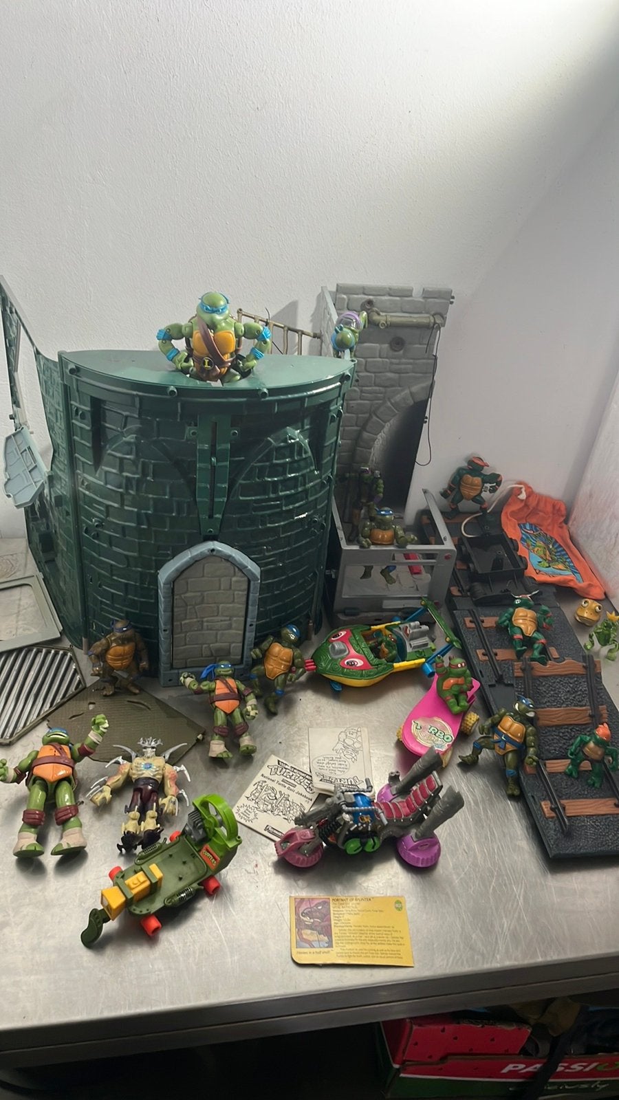 Tmnt Turtles playset riool met figuren, Ophalen of Verzenden, Zo goed als nieuw