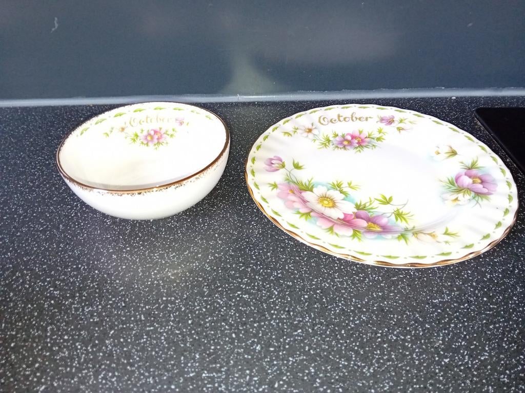 Royal Albert Maand van het Jaar Oktober Servies, Ophalen of Verzenden