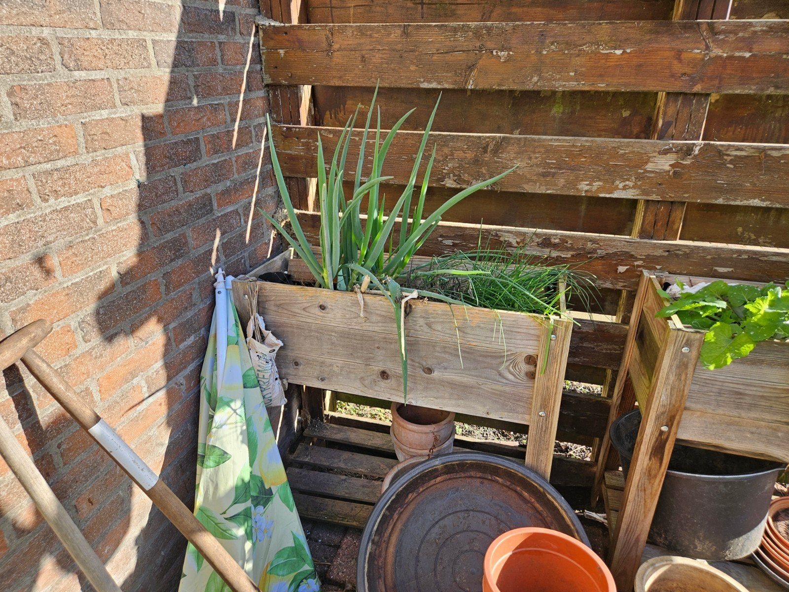 Houten plantenbak - snel ophalen!, Tuin en Terras, Ophalen, Gebruikt, 60 tot 100 cm, Rechthoekig