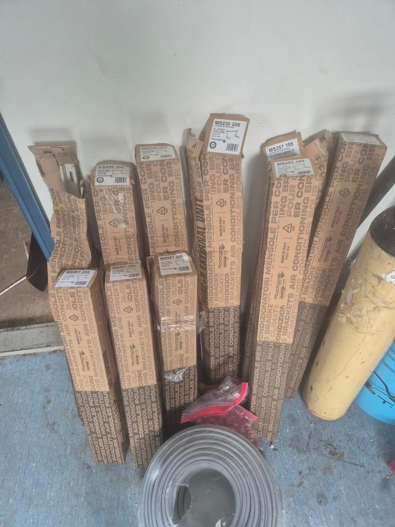 Muurbeugels voor airco/warmtepomp - 7x 42cm, 3x 55cm, Witgoed en Apparatuur, Airco's, Ophalen, Nieuw