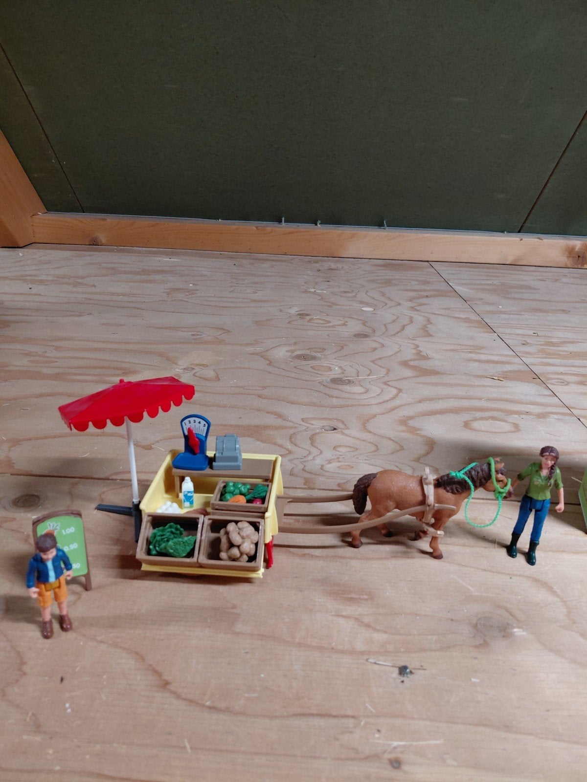 Schleich mobiele markt kraam, Ophalen of Verzenden, Zo goed als nieuw