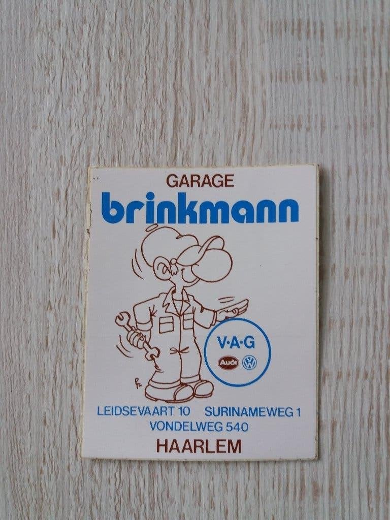 sticker garage brinkmann te Haarlem, Ophalen of Verzenden, Zo goed als nieuw, Bedrijf of Vereniging