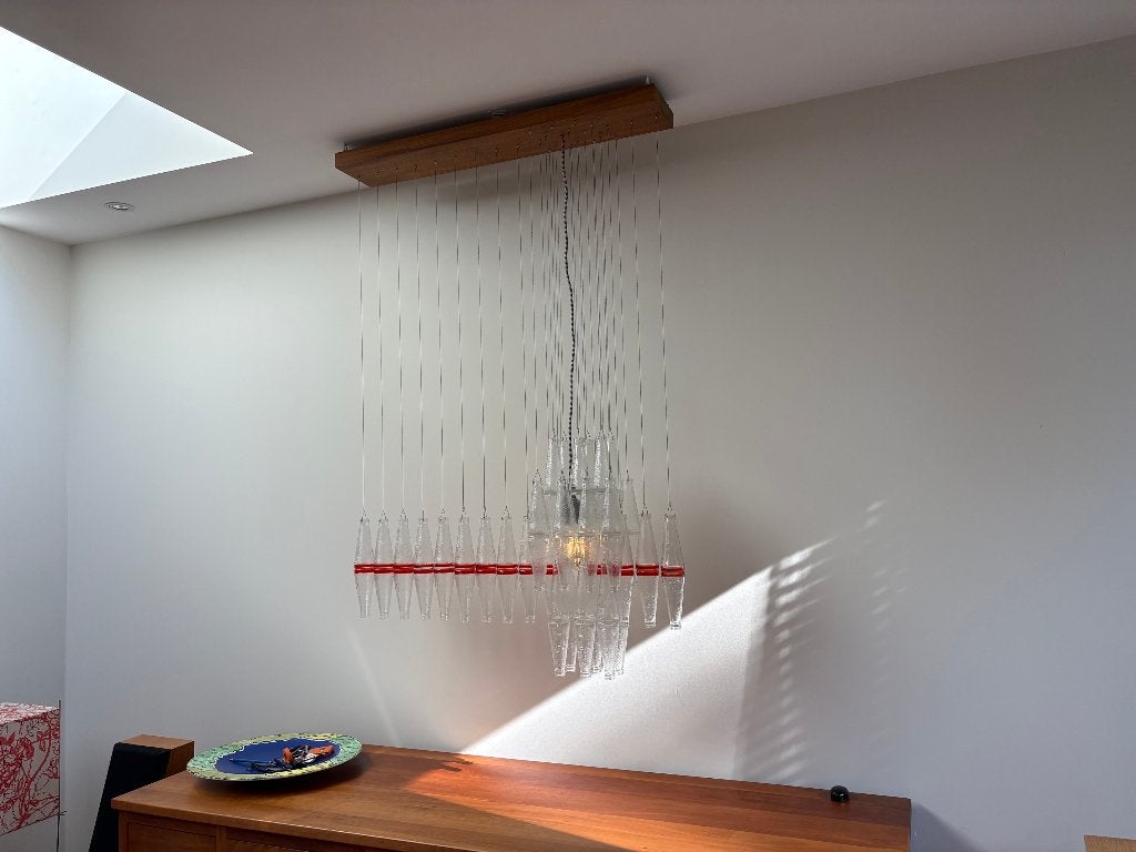 Campari Red Line design lamp, Huis en Inrichting, Design, LED, Nieuw, Glas