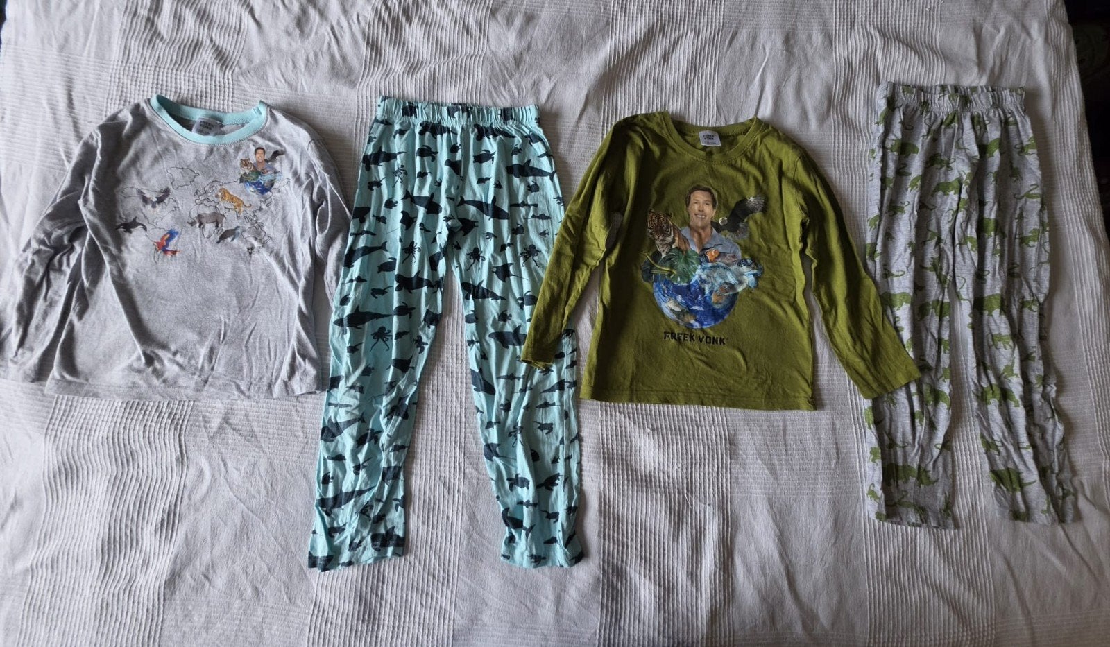 Freek Vonk. Set van 2 pyjama's in maat 128/134, Nacht- of Onderkleding, Gebruikt, Kruidvat, Ophalen of Verzenden