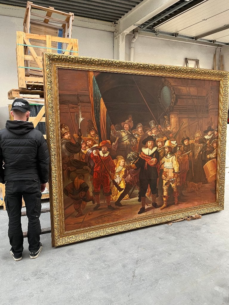 Gigantisch groot echt schilderij replica, Ophalen