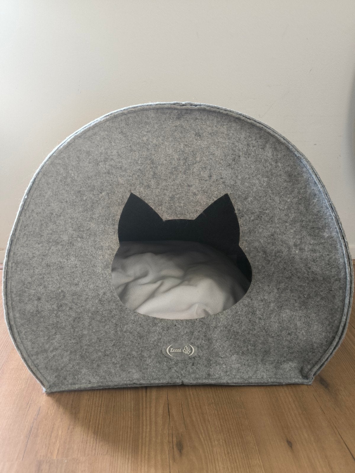 katten huisje van vilt, Ophalen