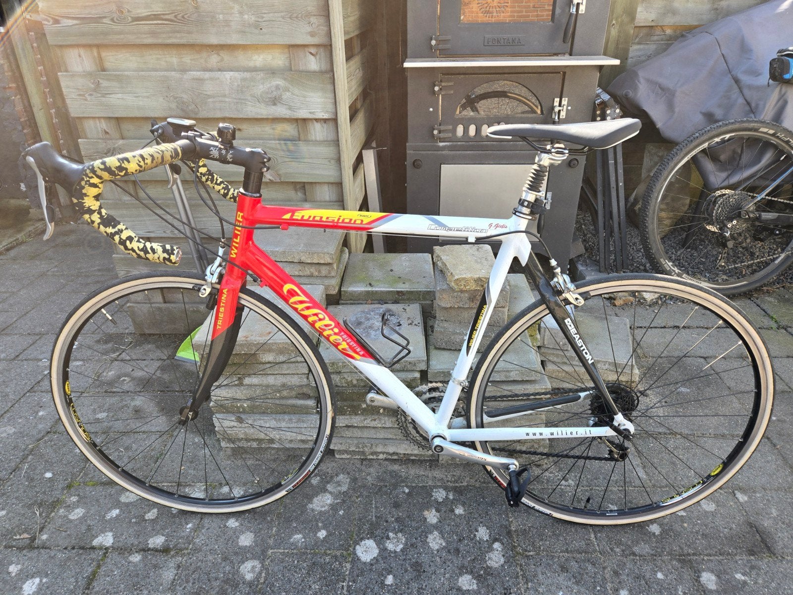 Wilier Triestina racefiets - Rood/Wit, 28 inch, Gebruikt, Aluminium, Meer dan 20 versnellingen