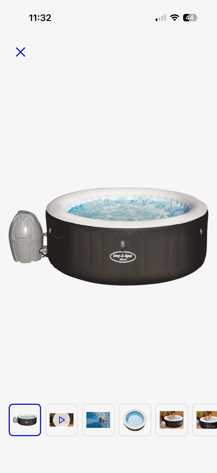 Lay z spa miami - met een klein gaatje, Tuin en Terras, Bubbelbaden en Hottubs, Ophalen, Gebruikt, Pomp, Opblaasbaar