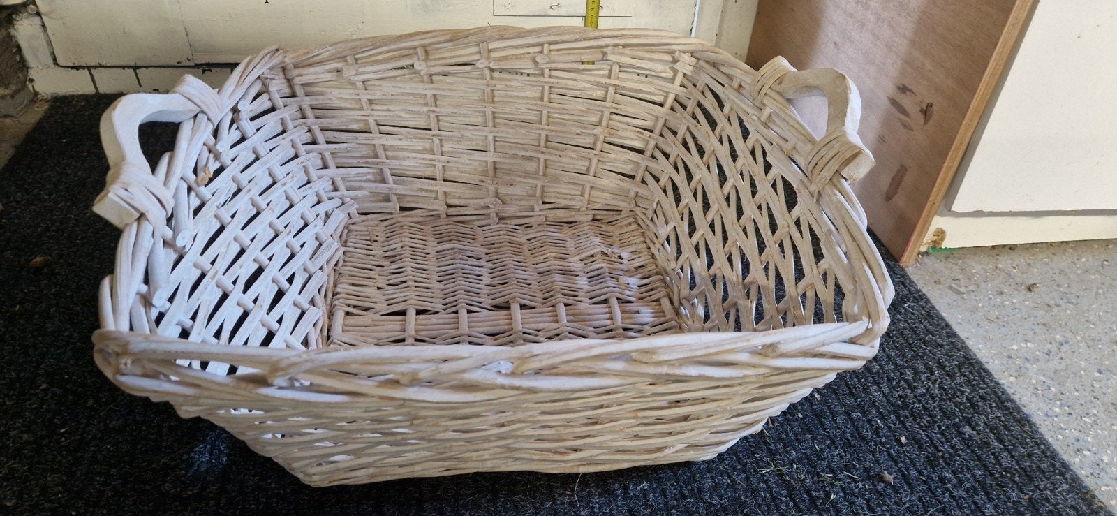 Witte rieten mand 2 stuks - 20x50x50cm, Ophalen, Zo goed als nieuw, Rechthoekig, Riet