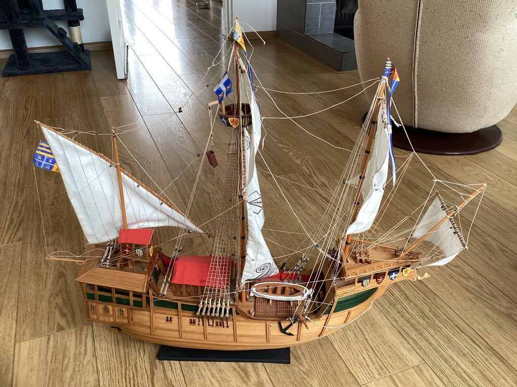 Modelschip Portugees handelsgaljoen, Ophalen, Gebruikt, 1:200 of kleiner, Overige merken