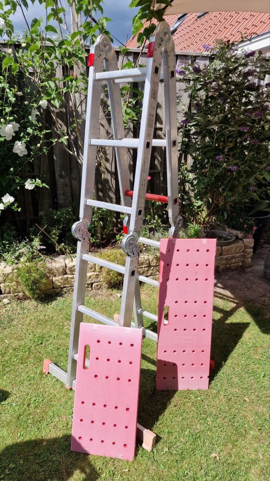 Altrex Varitrex Plus 4x3 reformladder met werkplatform, Ophalen