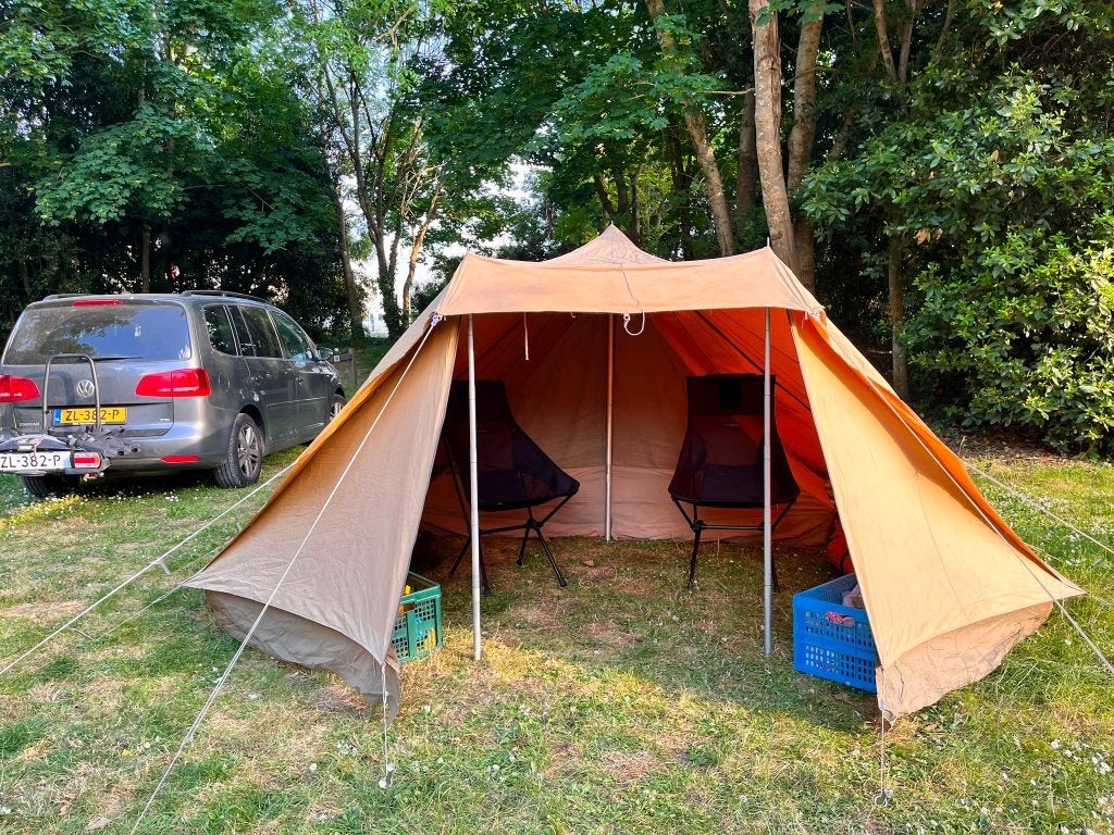 Erdman Schmidt Schildpad Tent Compleet & Geïmpregneerd, Caravans en Kamperen, Ophalen, Gebruikt, Tot en met 4