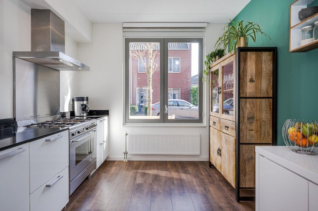 Complete keuken te koop - incl. apparatuur, Ophalen, Gebruikt, Wit, Graniet of Steen