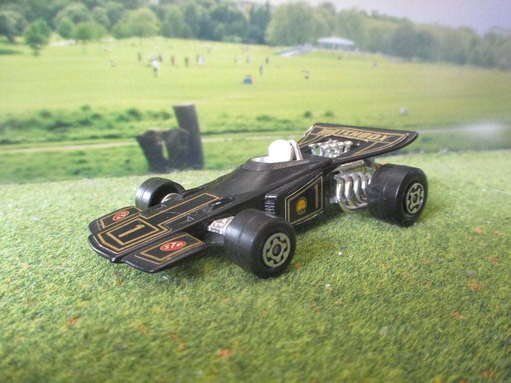 1:36 F1 Formule 1 - Matchbox SpeedKings K-34 1971 zwart, Ophalen of Verzenden, Gebruikt, Auto, Overige merken