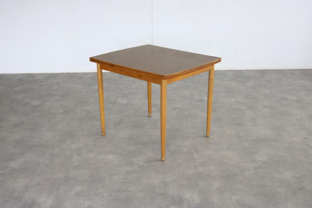 vintage eettafel | tafel | verlengbaar | Zweeds, Gebruikt, ., ., Rechthoekig