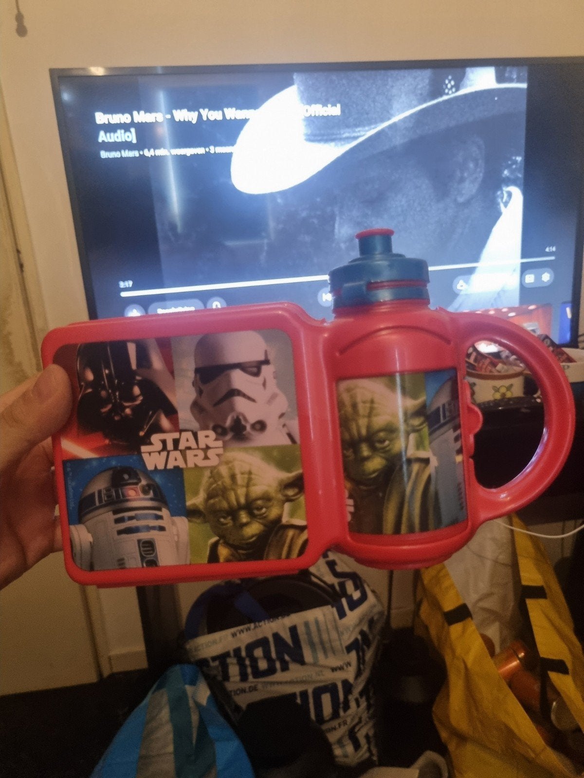 Starwars brood trommel met beker ongebruikt, Ophalen of Verzenden, Zo goed als nieuw