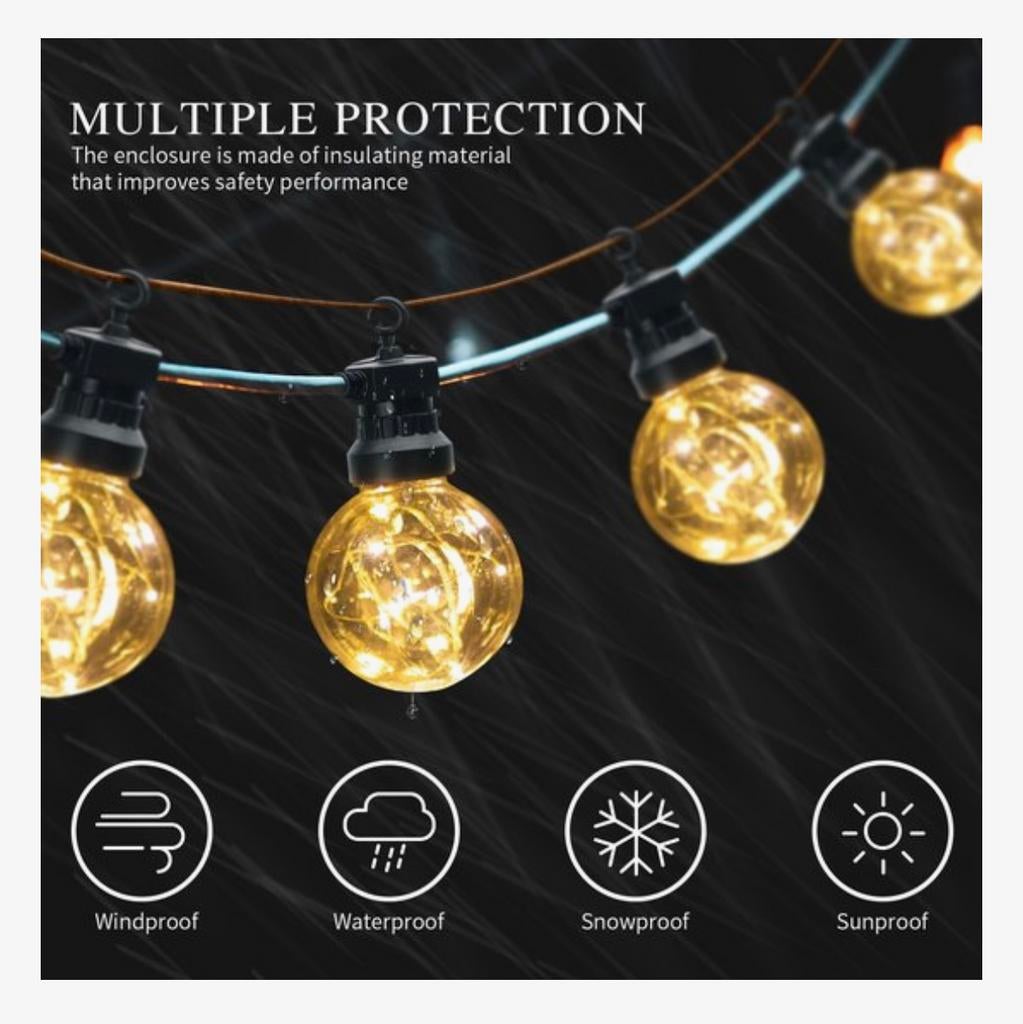 Lichtsnoer 10 lampjes 8 meter prikkabel  led warm licht, Ophalen, Kunststof, Minder dan 50 watt, Led