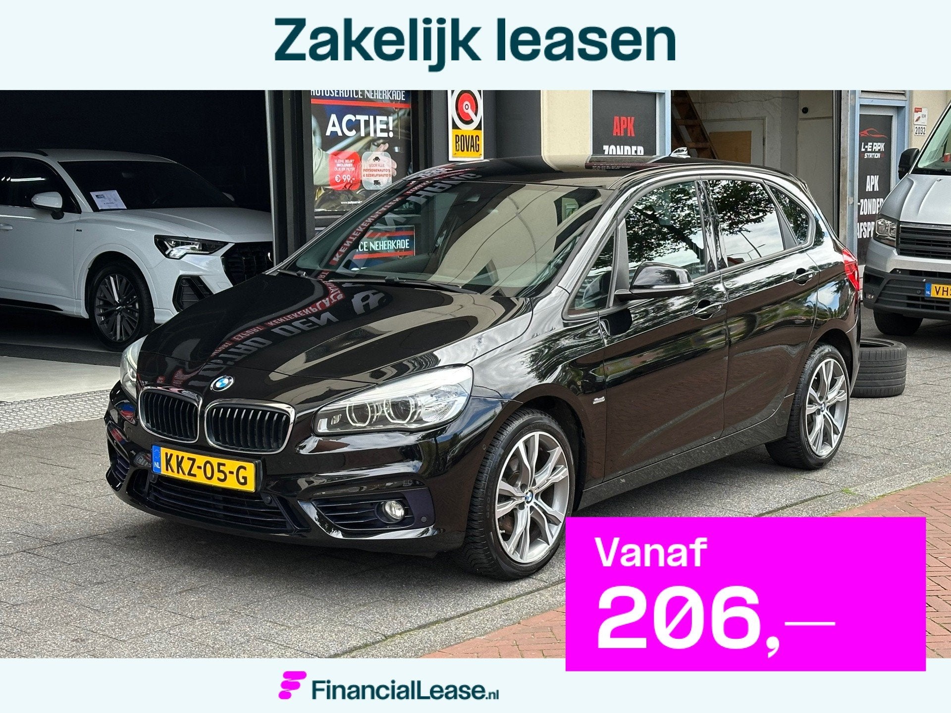 BMW 2-serie Active Tourer 220i High Executive Aut Navi Clima, 1998 cc, Gebruikt, Euro 6, Automatische klimaatregeling
