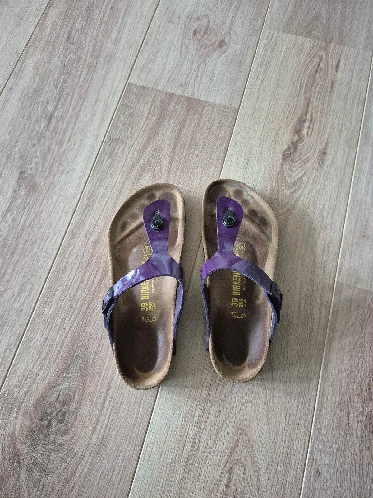 Birkenstock Gizeh slippers - Maat 39 - Paars, Kleding | Dames, Schoenen, Slippers, Overige kleuren, Ophalen of Verzenden, Gedragen