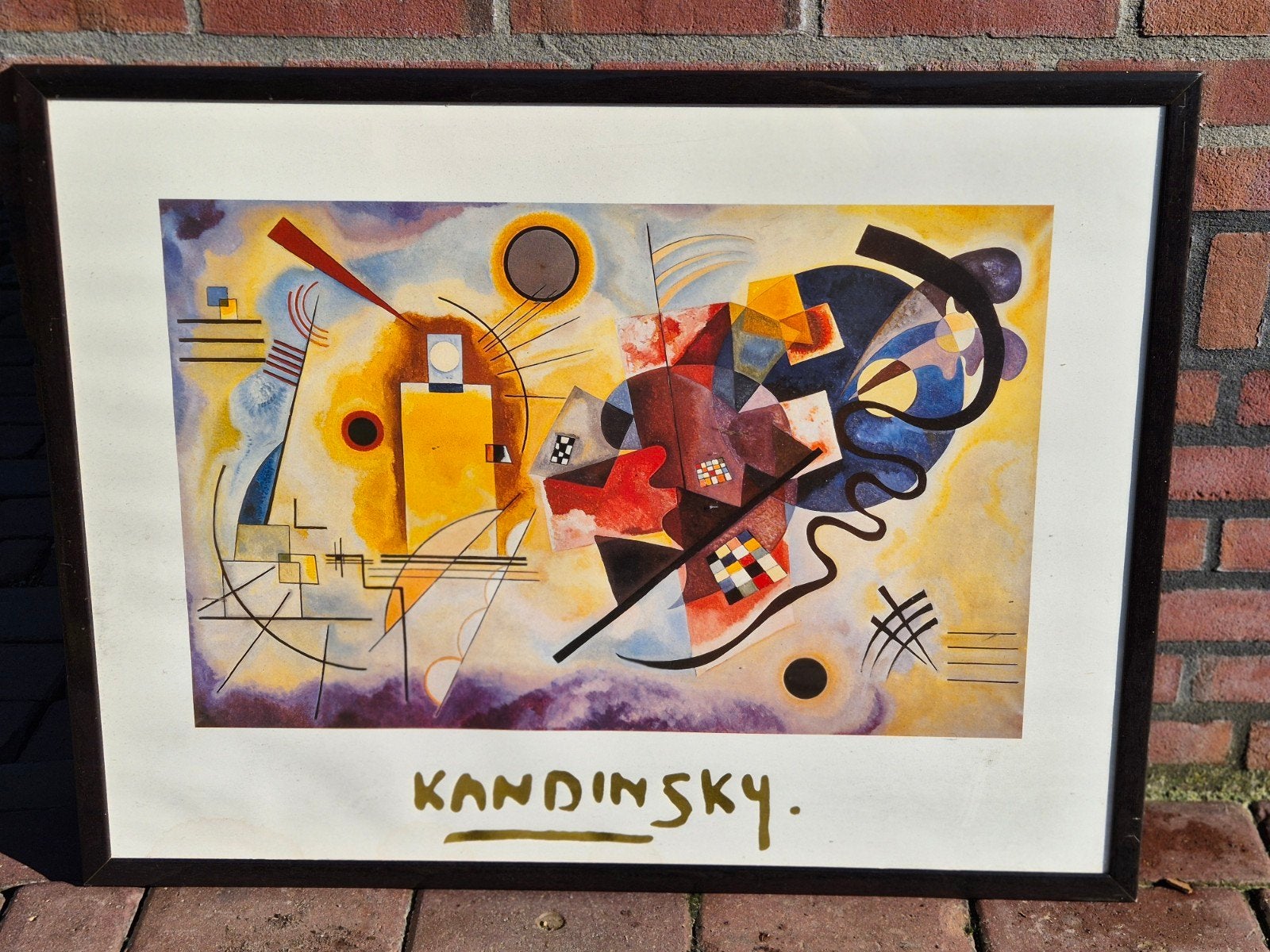 Kandinsky - Geel-Rood-Blauw, Ophalen of Verzenden