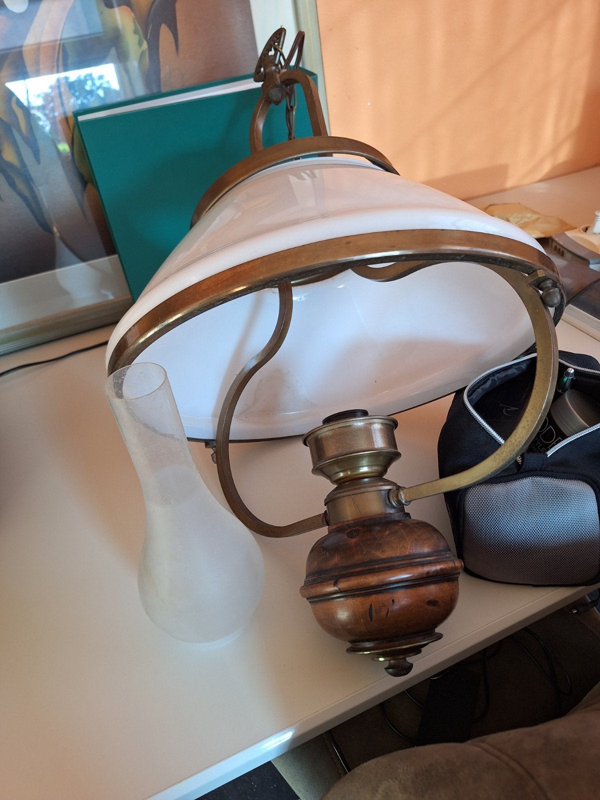 Gratis hanglamp, nog in goede staat, Antiek en Kunst, Ophalen