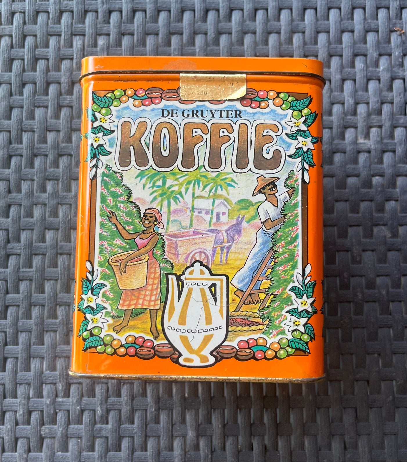 De gruyter koffie blik, Ophalen of Verzenden, Gebruikt, Koffie